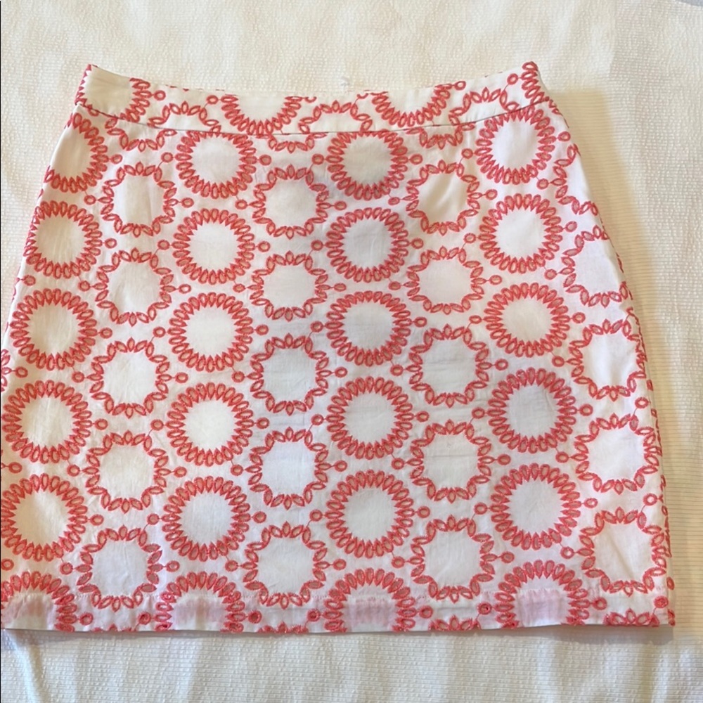 New MILLY COLLECTION for BANANA REPUBLIC Eyelet Mini Skirt, Size 8, NWT
